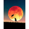 Red Lunar Eclipse Painting by Numbers Kit