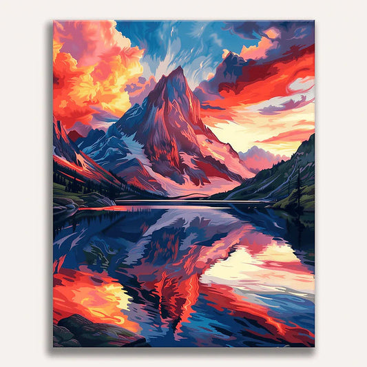 Sierra of Flames Painting by Numbers Kit