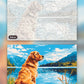 Retriever by the Lake paint by numbers kit, before and after