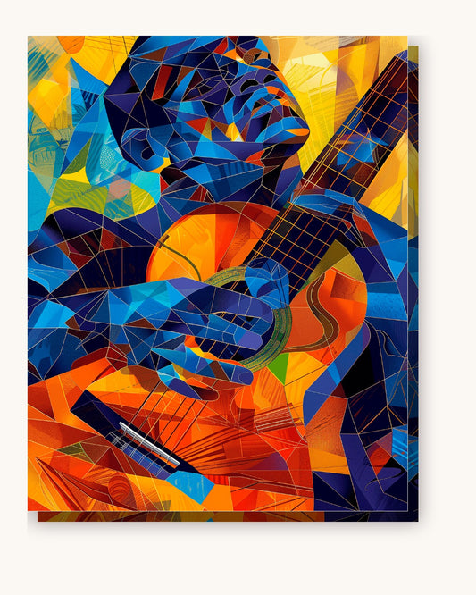 Rhythmic Domain paint by numbers kit on stretched canvas