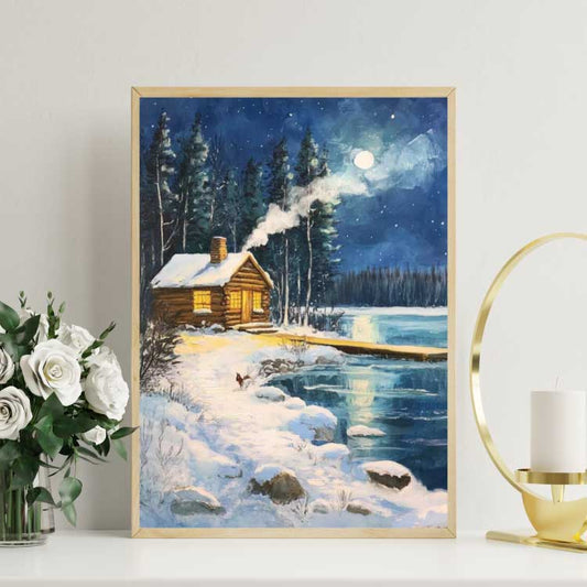 Riverside Winter Night - Artistry By Numbers