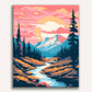 The Scarlet Flow Painting by Numbers Kit