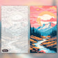 The Scarlet Flow paint by numbers kit, before and after