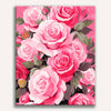 Rosy Elegance Painting by Numbers Premium Kit