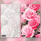 Rosy Elegance paint by numbers kit, before and after