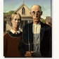Rural Couple paint by numbers kit on stretched canvas