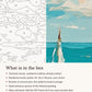 Close-up of the Sailboat in a Tropical Cove canvas texture and printed numbers