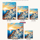 Golden Hour in Santorini canvas sizes from 12 x 12 to 23.5 x 23.5 inches