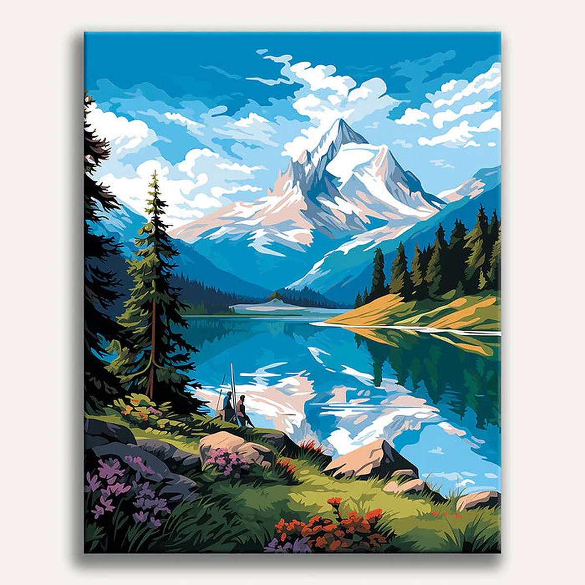 Sea of Mountains Painting by Numbers Kit