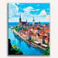 Coastal City Charm Painting by Numbers Kit