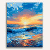 Seaside Dusk Painting by Numbers Premium Kit