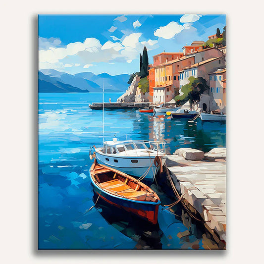 Seaside Leisure Painting by Numbers Premium Kit