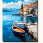 Seaside Leisure paint by numbers kit on stretched canvas