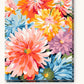 Sensational Bloom paint by numbers kit on stretched canvas