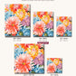 Sensational Bloom canvas sizes from 12 x 12 to 23.5 x 23.5 inches