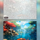 Serene Koi Pond paint by numbers kit, before and after
