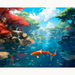 Serene Koi Pond Painting by Numbers Premium Kit