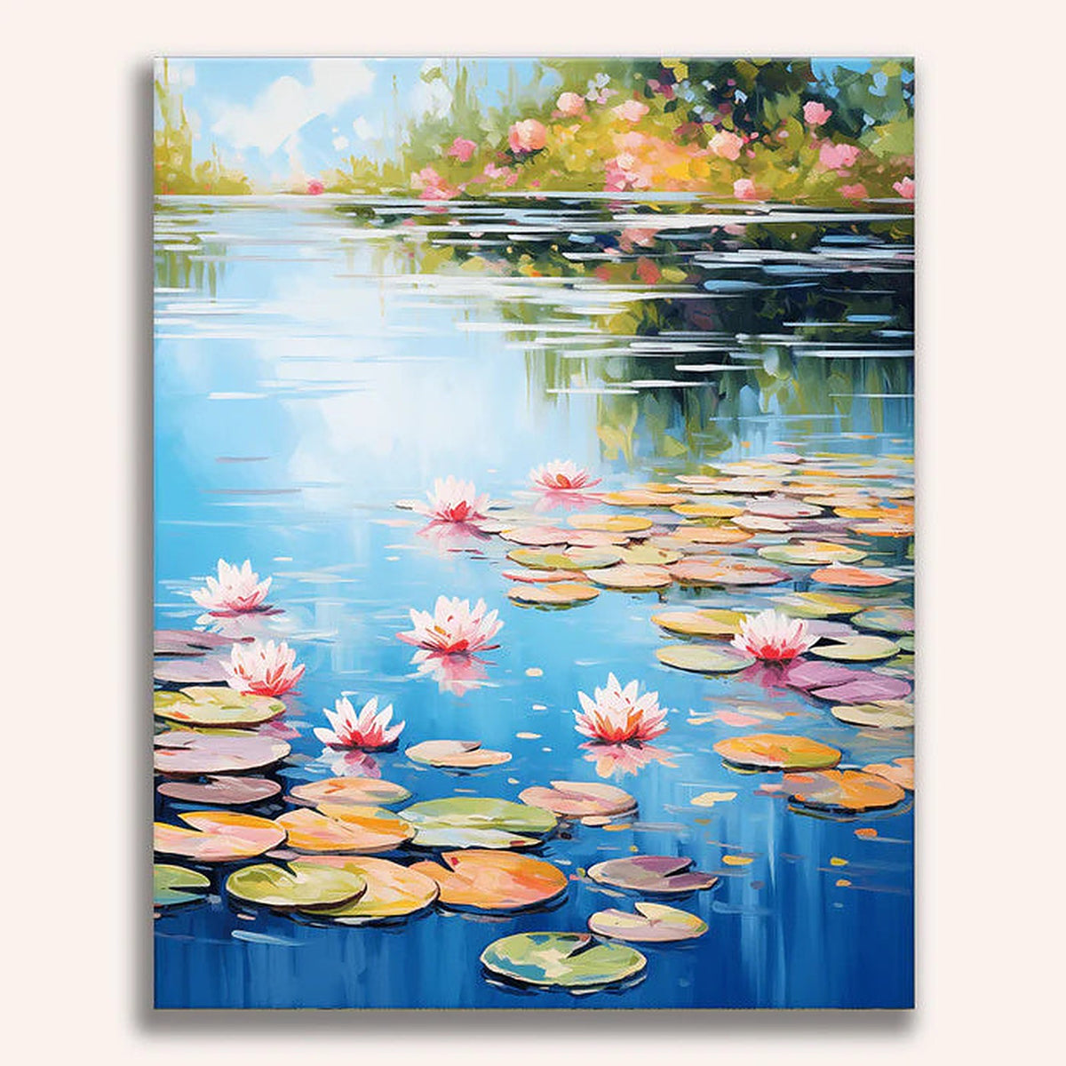 Serene Lake Painting by Numbers Premium Kit