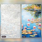 Serene Lake paint by numbers kit, before and after