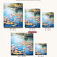 Serene Lake canvas sizes from 12 x 12 to 23.5 x 23.5 inches
