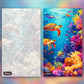 Serene Ocean Alcove paint by numbers kit, before and after