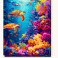 Serene Ocean Alcove paint by numbers kit on stretched canvas