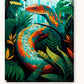Serpentine Elegance paint by numbers kit on stretched canvas