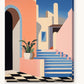 Shadows of the Aegean paint by numbers kit on stretched canvas