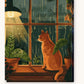 Shelter from Rain paint by numbers kit on stretched canvas
