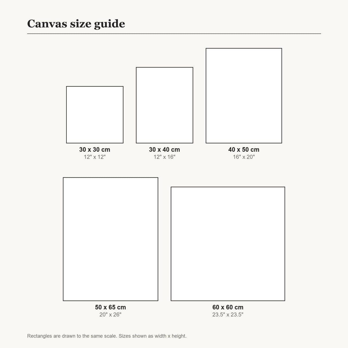 Canvas size guide for Climbing Forever Tree | Paint by Numbers Kit paint by numbers kit