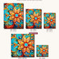 Abstract Floral Swirls canvas sizes from 12 x 12 to 23.5 x 23.5 inches