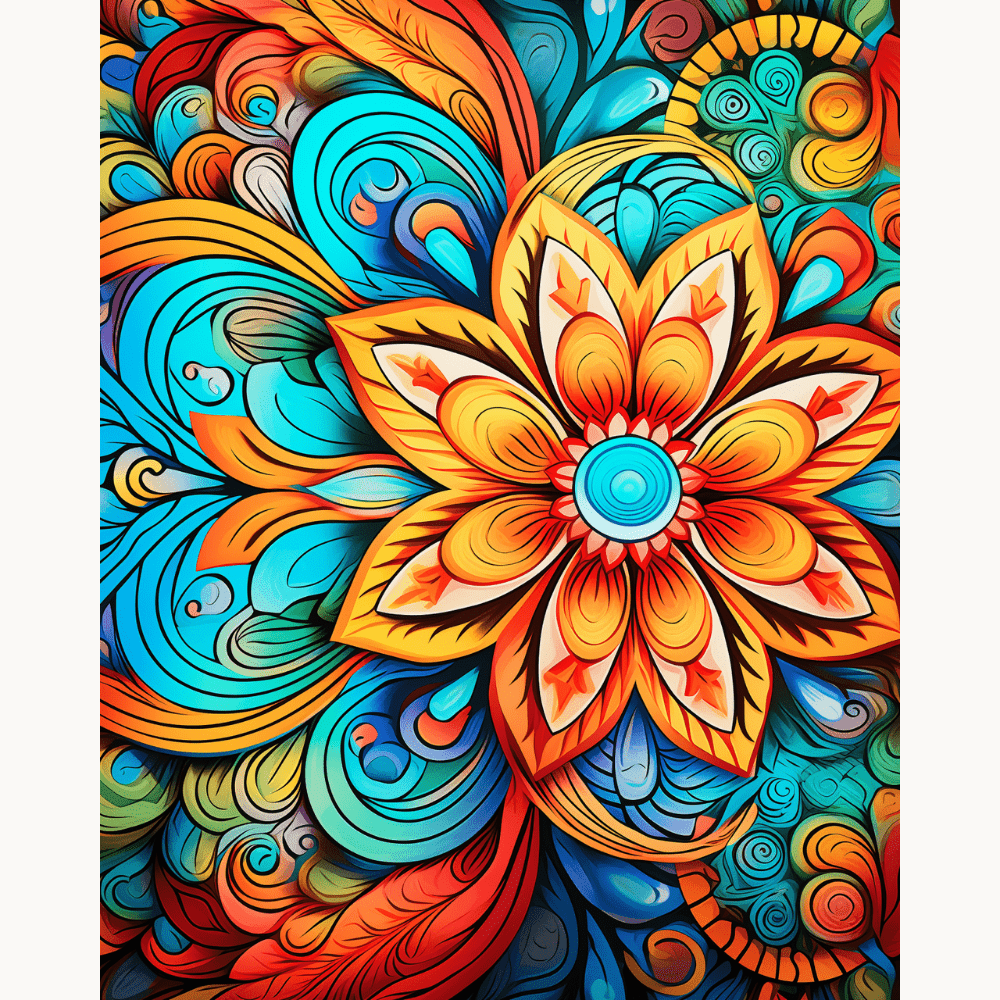 Abstract Floral Swirls - Premium Art Kit