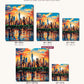 Vertical Metropolis canvas sizes from 12 x 12 to 23.5 x 23.5 inches