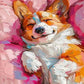 Sleepy Dog Painting by Numbers Premium Kit