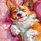 Sleepy Dog Painting by Numbers Premium Kit