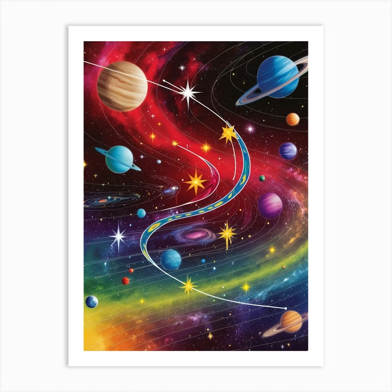 Solar Array Painting by Numbers Premium Kit