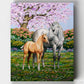Spring Horses Painting by Numbers Premium Kit