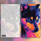 Spry Husky paint by numbers kit, before and after
