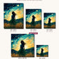 Celestial Reflection canvas sizes from 12 x 12 to 23.5 x 23.5 inches