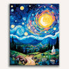 The Starry Veil Painting by Numbers Premium Kit