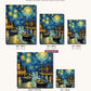 Starry Night over the Rhone after Van Gogh canvas sizes from 12 x 12 to 23.5 x 23.5 inches