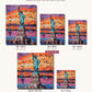 Statue of Liberty at Sunset canvas sizes from 12 x 12 to 23.5 x 23.5 inches