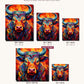 Steady Eyes canvas sizes from 12 x 12 to 23.5 x 23.5 inches