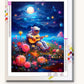 Stellar Garden paint by numbers kit on stretched canvas