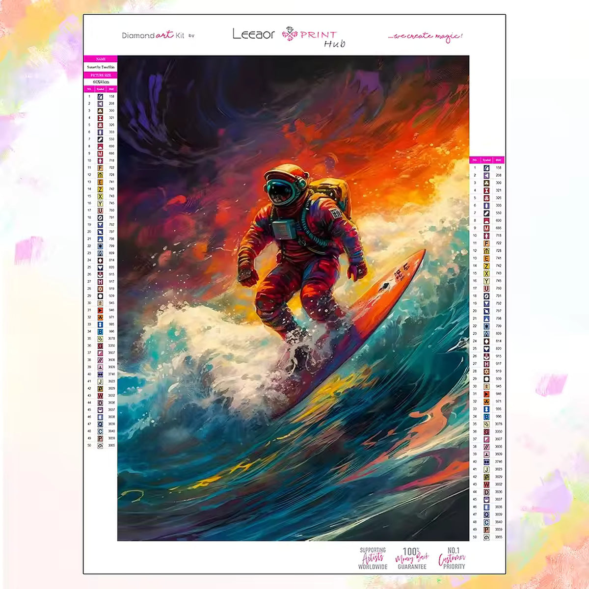 Stellar Skater Painting by Numbers Premium Kit
