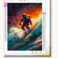 Stellar Skater paint by numbers kit on stretched canvas