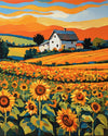 Sunflower Field at Golden Hour paint by numbers kit