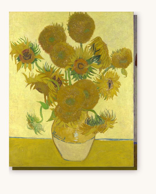 Sunflowers after Vincent van Gogh paint by numbers kit on stretched canvas