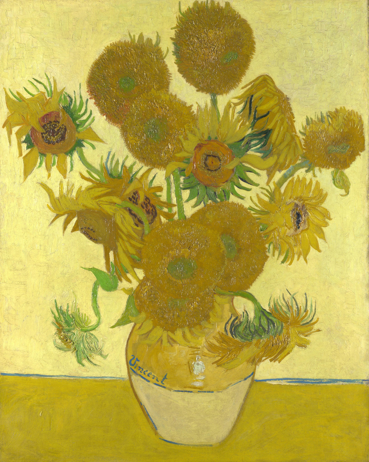 Sunflowers after Vincent van Gogh paint by numbers kit