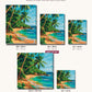 Paradise in the Sun canvas sizes from 12 x 12 to 23.5 x 23.5 inches